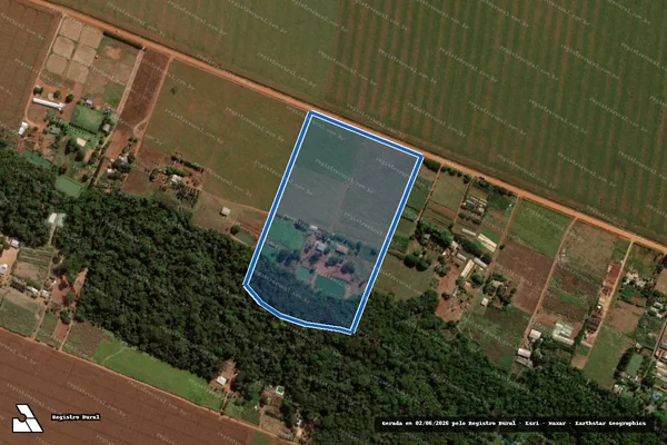 Imagem de satélite de FAZENDA SÃO PEDRO ? LOTE 10 - Parte 1 em Nova Mutum - MT