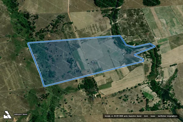 Imagem de satélite de Fazenda Caraype - GLEBA B em Teixeira de Freitas - BA