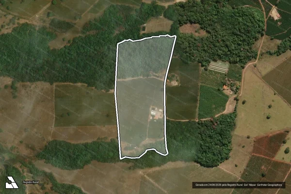Imagem de satélite de SÍTIO TRÊS BARRAS - PARTE 1 em Ibiraci - MG