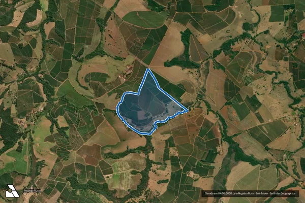 Imagem de satélite de Fazenda Poméia - Faz. Poméia em Ibiraci - MG