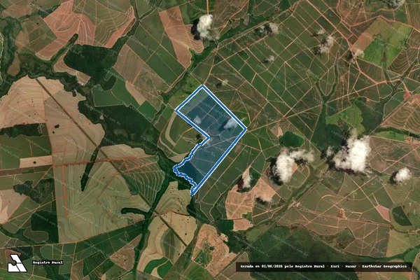 Imagem de satélite de Fazenda São João dos Dourados - MATRICULA Nº5162-PARTE 2 em Cafelândia - SP