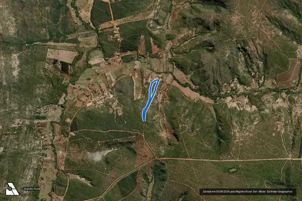 Imagem de satélite de FAZENDA BARRA DA AREIA   - Parte 2 em Indaiabira - MG