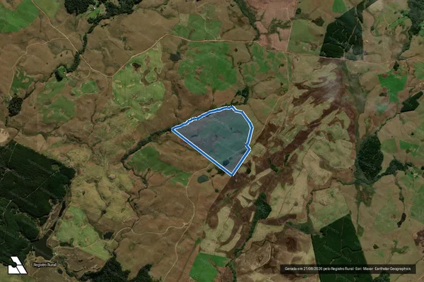 Imagem de satélite de Fazenda São Jorge - Gleba 4 em São Francisco de Paula - RS