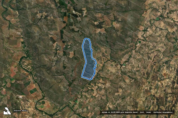 Imagem de satélite de FAZENDA PRATA - GLEBA 01 em Augusto de Lima - MG