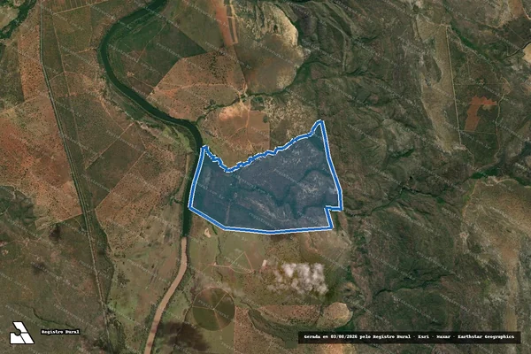 Imagem de satélite de FAZENDA CHICA E CAPÃO DAS ÉGUAS - FAZENDA CHICA E CAPÃO DAS ÉGUAS GLEBA 01 em Lassance - MG
