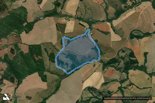 Imagem de satélite de FAZENDA SANTO ANTONIO - FAZENDA SANTO ANTONIO em Carmo da Cachoeira - MG