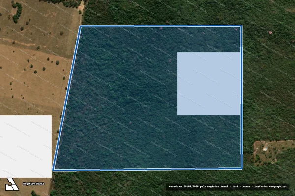 Imagem de satélite de FAZENDA SÃO JOÃO GRANDE / SEBASTIANA em Poxoréu - MT
