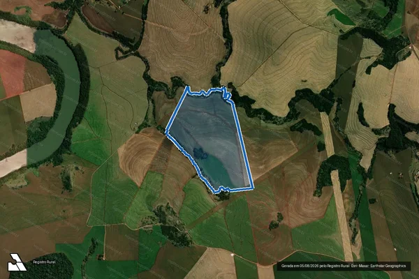 Imagem de satélite de Fazenda Água Limpa - GLEBA 4 em São Pedro do Ivaí - PR
