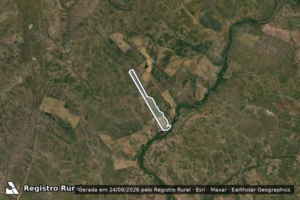 Imagem de satélite de FAZENDA ILHA - 001 em Paranã - TO