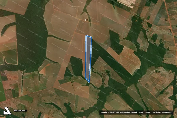 Imagem de satélite de Estância Molina I - Parte 1 em São José do Rio Claro - MT