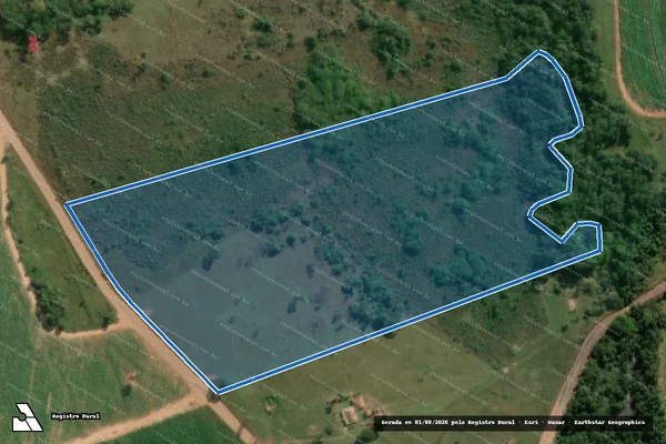 Imagem de satélite de Fazenda São Matheus - Parte 1 em Paraguaçu Paulista - SP