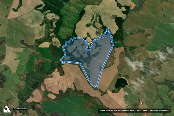 Imagem de satélite de FAZENDA ESTRELA - Matrícula 36145-1 em Campos Novos - SC