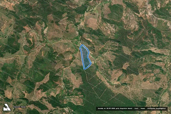 Imagem de satélite de Fazenda Santa Inês - Parte 2 em Itueta - MG