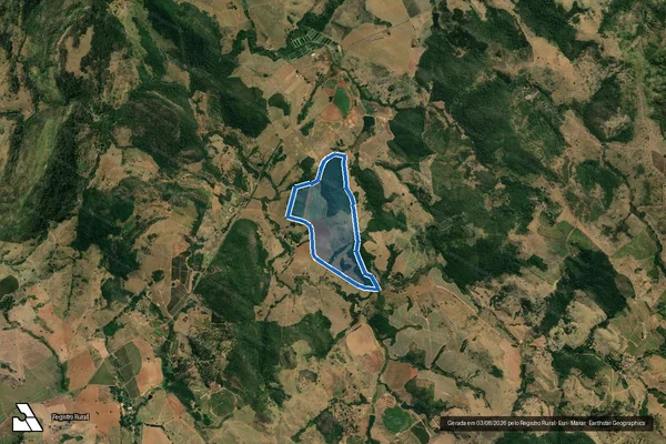 Imagem de satélite de Fazenda Varginha II - Gleba A em Mococa - SP