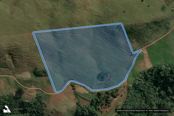 Imagem de satélite de ÁREA B1 - PARTE B1 DO LOTE RURAL N° 107 - PARCELA 01 em Xavantina - SC