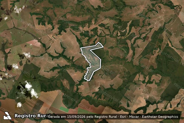 Imagem de satélite de FAZENDA KROMINSKI - 1 em Novo São Joaquim - MT
