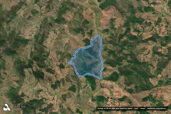 Imagem de satélite de Córrego Água Limpa - Todos os Santos e Rio Capim - PARCELA 02 em Aimorés - MG