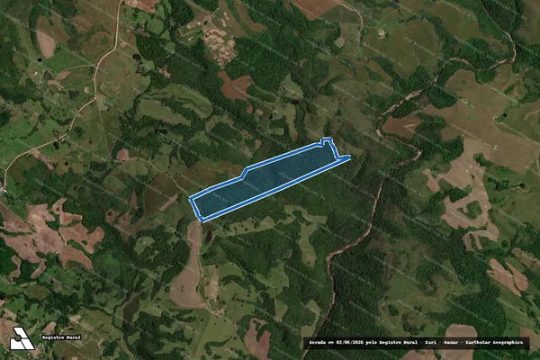 Imagem de satélite de Invernada do Perau em São Pedro do Sul - RS