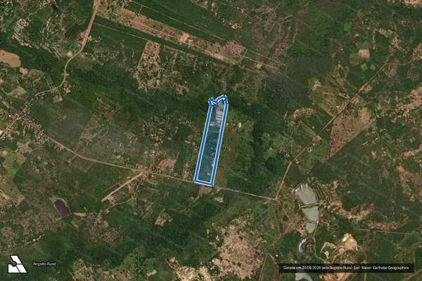 Imagem de satélite de Lote 22 – P. A. Ribeirão dos Cocais / Parte 1