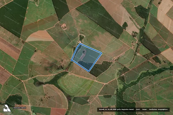 Imagem de satélite de FAZENDA SANTO ANTONIO - Parcela 1 em José Bonifácio - SP