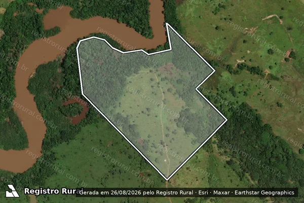 Imagem de satélite de Lote 05/Rem da Gleba 54/A do PIC Padre Adolpho Rohl - Lote 05/Rem da Gleba 54/A do PIC Padre Adolpho Rohl em Jaru - RO