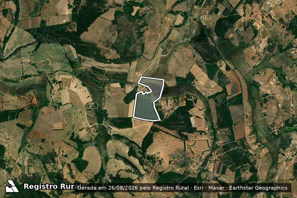 Imagem de satélite de Fazenda Papagaio ou Estiva - Faz Papagaio em Formiga - MG