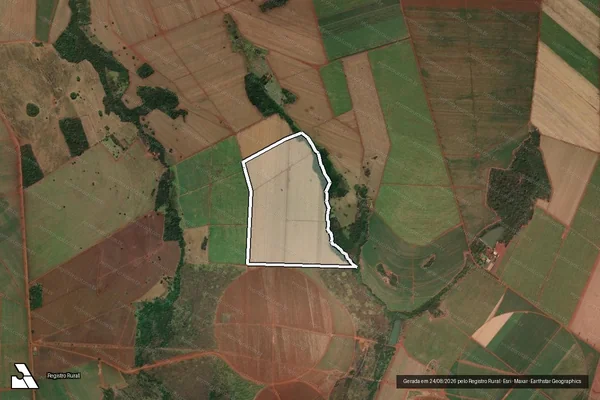 Imagem de satélite de FAZENDA SÃO FRANCISCO - Parte 1 em Quirinópolis - GO
