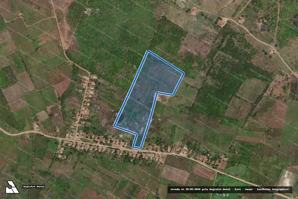 Imagem de satélite de P.A. COMPLEXO JACARÉ CURITUBA /  - LOTE 756 em Poço Redondo - SE