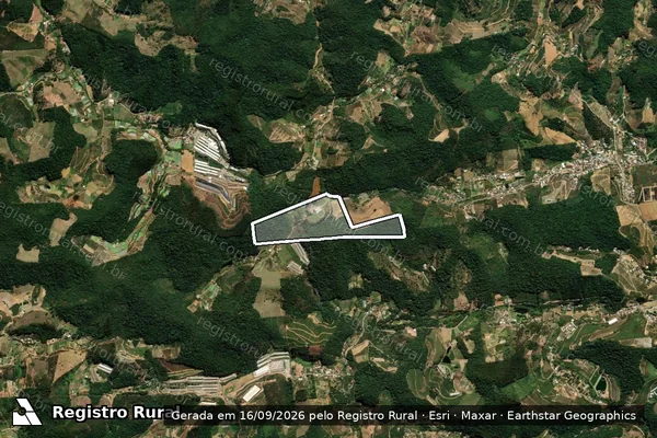 Imagem de satélite de Sítio Bull - Parcela 1 em Santa Maria de Jetibá - ES