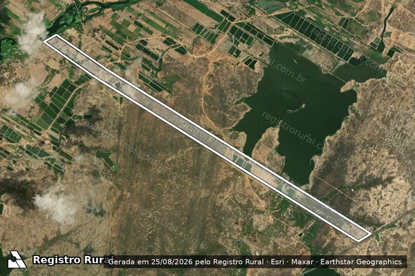 Imagem de satélite de FAZENDA NATUREZA - FAZ. NATUREZA Parte 1 em Alto Santo - CE