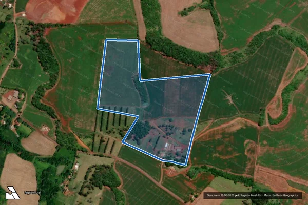 Imagem de satélite de Lote 126 da Gleba 44-DV - Lote 126 em Cruzeiro do Iguaçu - PR