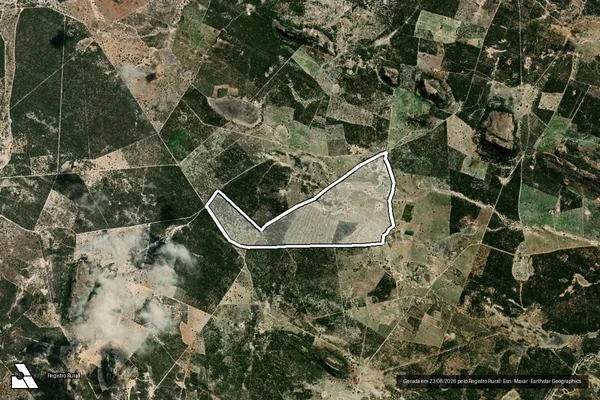 Imagem de satélite de Fazenda Moraes - Gleba 01 em Iaçu - BA