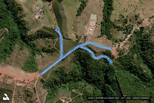 Imagem de satélite de Fazenda Veados - Gleba 1 ? Estrada Municipal em Córrego Danta - MG