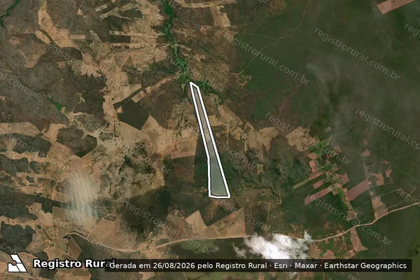 Imagem de satélite de BREJO TOMAZ NUNES - Parte 1 em Coribe - BA