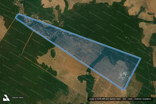 Imagem de satélite de Fazenda Boa Esperança - Fazenda Boa Esperança em Nova Guarita - MT