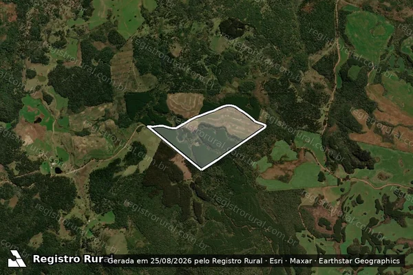 Imagem de satélite de Quinhão Nº 9 da Gleba IV da Fazenda Alegria - Gleba 02 em Palmas - PR
