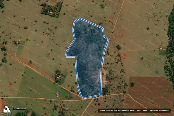 Imagem de satélite de Projeto Assentamento Serra Alegre - ÁREA DE INTERESSE AMBIENTAL 09 em Bodoquena - MS