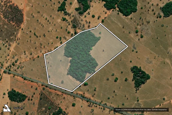Imagem de satélite de FAZENDA RIACHÃO - GLEBA 01 em Novo Brasil - GO