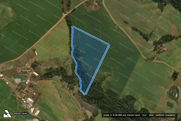 Imagem de satélite de Parte do Lote Rural nº 13 - Parcela 1 em Princesa - SC