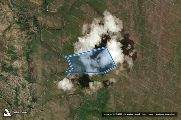 Imagem de satélite de FAZENDA CANGALHA - GLEBA 06 - 001 em Nova Roma - GO