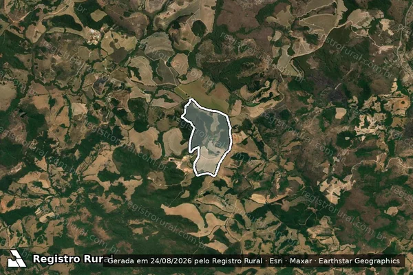 Imagem de satélite de Fazenda da Cruz - Parte 1 em Ritápolis - MG