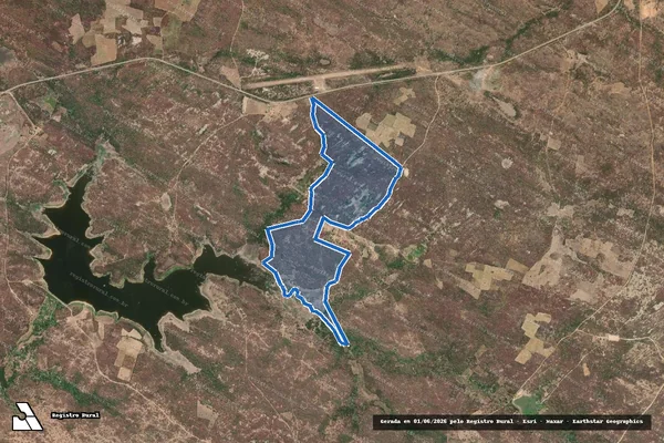 Imagem de satélite de Fazenda Capivara - ÁREA DESTINADA A RESERVA LEGAL - USO COMUM - RESERVA LEGAL em Tamboril - CE