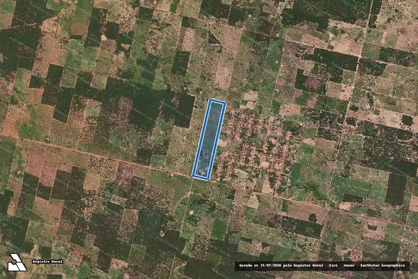 Imagem de satélite de LOTE 153 - AGROVILA 12 - PARCELA 01 em Serra do Ramalho - BA