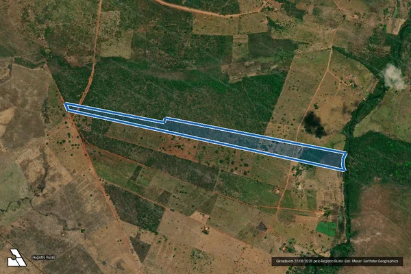 Imagem de satélite de FAZENDA ALEGRE VI, DATA ALEGRE - Parcela 1 em Formosa da Serra Negra - MA