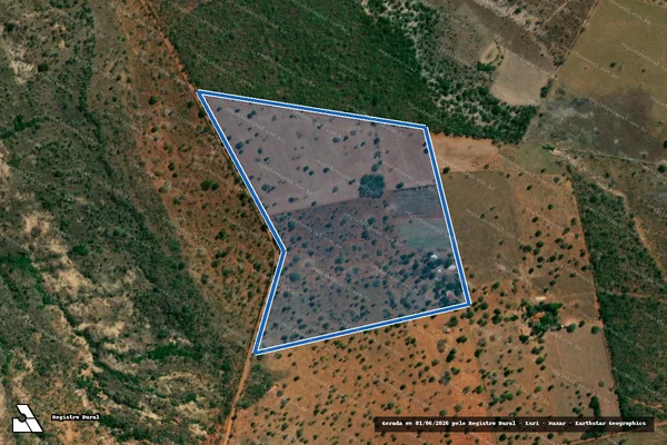 Imagem de satélite de FAZENDA TAMBORIL ? LOTE 10 - LOTE 10 em Dom Bosco - MG