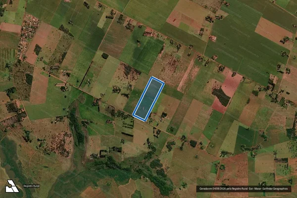 Imagem de satélite de Projeto de Assentamento Capão Bonito - LOTE 95 em Sidrolândia - MS