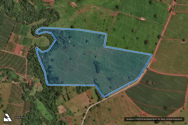 Imagem de satélite de P A TRIANGULO – LOTE 106 / Parte 1