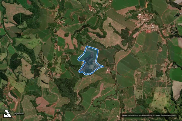 Imagem de satélite de Lotes 143, 147 e 148-A da Gleba 94-FB - Matrícula 60.010 em Verê - PR