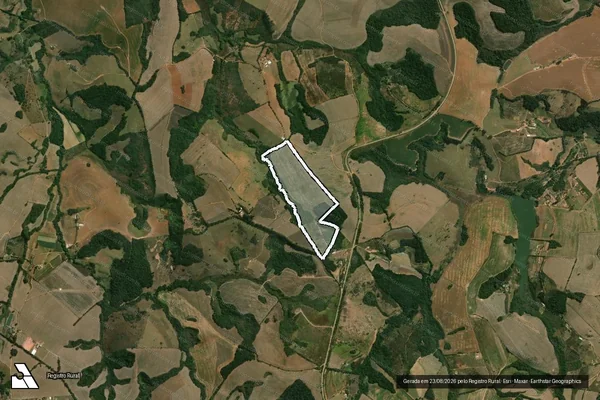Imagem de satélite de Fazenda da Boa Vista - ÁREA 1 em Lagoa Dourada - MG