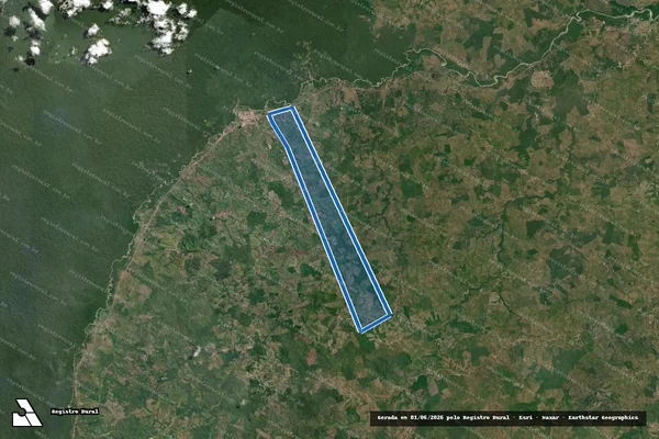 Imagem de satélite de FAZENDA PORCO MORTO - GLEBA Nº 06 em Santa Luzia - MA